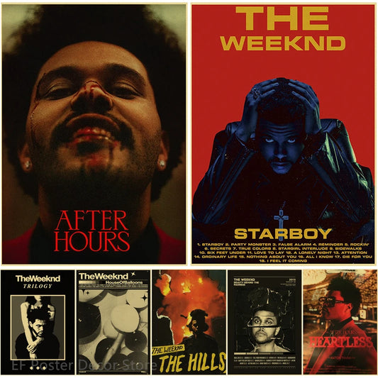 The Weeknd Retro Posters
